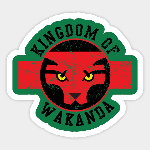 Kingdom of Wakanda Sticker by MindsparkCreative